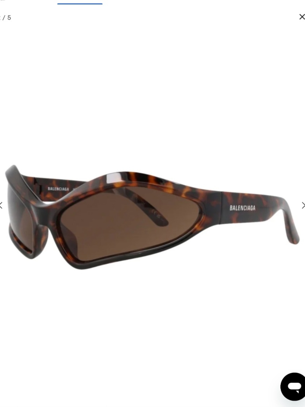 Balenciaga Shield-Frame Bio Injection Sunglasses - Havana Havana Brown